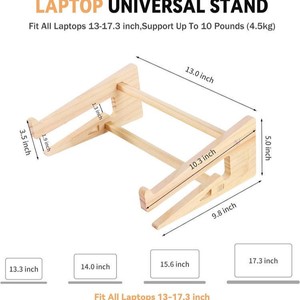 <b>Foldable</b> Adjustable <b>Laptop</b> Stand Double Sided Tabletop Support For Home Office Use - Product Image 2