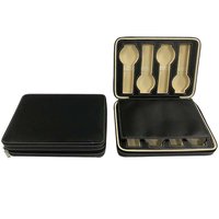 Boîte à montres en cuir double face multi-emplacements avec fermeture éclair, étui de voyage pour montres-bracelets en cuir, logo personnalisé imprimé, vente en gros