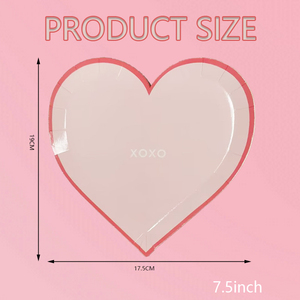 Màu Hồng Trái Tim Tấm Valentine Ngày Trang Trí Với Dùng Một Lần Trái Tim Giấy Tấm Số Lượng Lớn Cho Valentine Đảng Trang Trí Nguồn Cung Cấp - Product Image 6