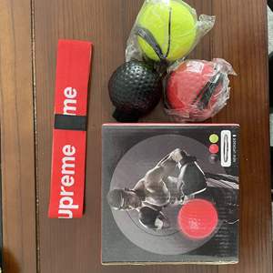 Ballons de vitesse de boxe élastiques pour hommes, équipement d'entraînement de décompression en PU, à fixer sur la tête, modèle BO0028 - Product Image 6