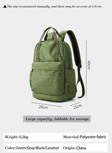 กระเป๋าเป้สะพายหลังแบบใหม่ เรียบง่าย น้ำหนักเบา จุของได้เยอะ เหมาะสำหรับออกกำลังกาย เดินทางท่องเ<span class=keywords><strong>ที่</strong></span>ยว สไตล์ลำลอง แฟชั่น<span class=keywords><strong>เกาหลี</strong></span> กันน้ำ ใช้ได้ทั้งนักเรียน นักศึกษา - Product Image 3