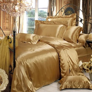 Fogli di Biancheria Da Letto di Seta di lusso 4 Pcs 22 MILLIMETRI Di Seta <span class=keywords><strong>Set</strong></span> di Biancheria Da Letto 100% 6A Seta Di Gelso California King Size - Product Image 5