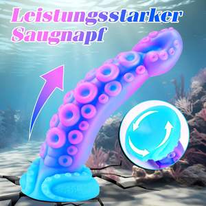 24,5 cm Monster Tentacle Wide <span class=keywords><strong>Dildo</strong></span> Männer/Frauen Silikon Übergroße bunte Anus Plug Realistische XL Giant Octopus Saug basis - Product Image 3