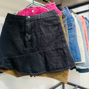 Minifalda de Mezclilla Plisada Estilo Y2K <span class=keywords><strong>Vintage</strong></span> al por Mayor para Mujer, Falda de Verano JackWen, <span class=keywords><strong>Ropa</strong></span> <span class=keywords><strong>Usada</strong></span> - Product Image 5