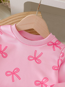 <span class=keywords><strong>Abbigliamento</strong></span> per Bambini Nuova Collezione Primavera/Estate, Set Due Pezzi con Top a Collo Tondo e Jeans con Fiocco, Vendita all'Ingrosso per <span class=keywords><strong>Abbigliamento</strong></span> <span class=keywords><strong>Bambina</strong></span> - Product Image 3