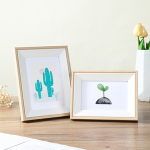 Bán buôn kích thước lớn a4a3 câu đố hình ảnh khung Tường Gắn gỗ kỹ thuật số vát khung ảnh - Product Image 2