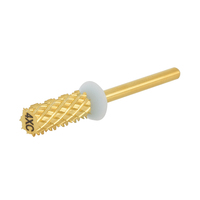 Evolisse E File 5 en 1, embout de ponceuse à ongles en carbure de tungstène à coupe croisée pour manucure, ponçage des capsules d'ongles en acrylique et nettoyage des cuticules
