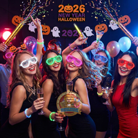 Lunettes LED Lumineuses Fluorescentes Clignotantes pour la Saint-Valentin, le Nouvel An, Thanksgiving, les Fêtes de Remise de Diplôme - Étanches et Fonctionnant sur Batterie