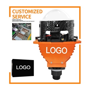 Venta al por mayor barato de alta potencia 130W Universal coche láser Led azul película H4 H7 9005 9006 3 pulgadas Bi Led proyector lente Retrofit faro - Product Image 3