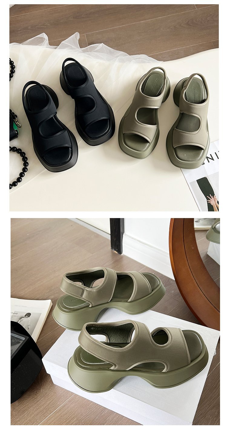 Women Fashion Foam Sole Sandals Thick Soled Casual Open Toe Sandals for Women