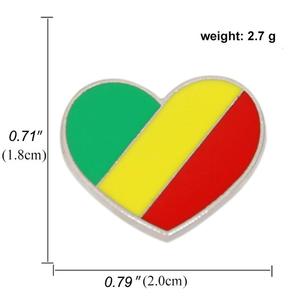 Flag Series Lapel Pin National Emblem <strong>Brooch</strong> New Metal Lapel Pin Accessories Panama <strong>UK</strong> Maldives Canada Italy Cuba Sweden Germany - Product Image 2