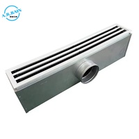 Boîtier diffuseur linéaire insonorisé - Plenum acoustique doublé pour grille d'aération linéaire