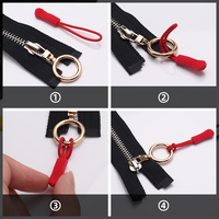 Cordon de fermeture à glissière en plastique à la mode-curseurs de fermeture à glissière sans nickel, en relief et non verrouillables pour accessoires vestimentaires