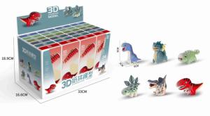 Puzzles d'animaux en papier 3D et ensemble de jouets de dinosaures et de la faune à construire soi-même - Jeux de puzzles 3D créatifs pour un divertissement éducatif et interactif - Product Image 3