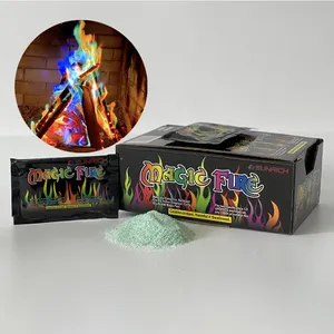 30g fiamme magiche polvere di fuoco mistica fabbrica fiamme coloranti magiche arcobaleno cambia colore fuoco per camini del pozzo del fuoco