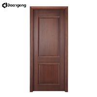 Porte intérieure en bois massif finition noyer brun foncé 40 mm robuste pour bureau, salle de direction, salon, moderne et affleurante