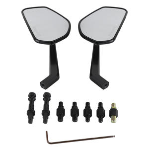 Par de espejos retrovisores laterales izquierdo y derecho dorados para Harley <span class=keywords><strong>Touring</strong></span> Kawasaki <span class=keywords><strong>BMW</strong></span> <span class=keywords><strong>R18</strong></span> - Product Image 1