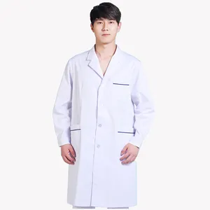Factory Supplier Doctor Lab Coat Uniform Classical White Lab Coat