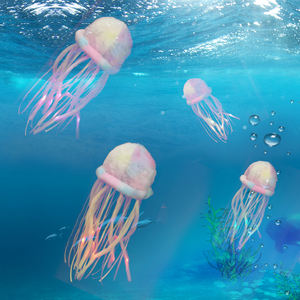 20 cm बिजली रंगीन नरम भरवां पशु चमक जेलीफ़िश आलीशान खिलौने - Product Image 2