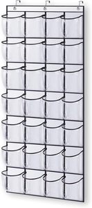 28 Large Clear Over the <strong>Door</strong> <strong>Shoe</strong> <strong>Rack</strong> with Crystal Pockets Hanging <strong>Shoe</strong> Organizer Storage <strong>Shoe</strong> Holder for Closet Hanger - Product Image 3