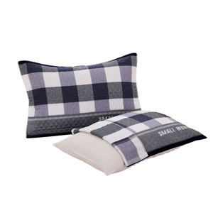 2er Pack Home Use Drei schicht iger Kissen bezug aus gemischter Gaze und Schal mit festem Muster, gewebte, atmungsaktive Verschlüsse lung, anpassbare Größe - Product Image 1