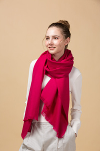 Thin Warm <b>Wool</b> Resist Wind Shawl 100% Worsted <b>Wool</b> <b>Scarf</b> Plain Solid Woven Merino <b>Wool</b> Shawl for Women - Product Image 2