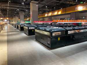 Congélateur coffre à dégivrage automatique de haute qualité pour supermarché, 400L, avec deux compartiments, vitrine réfrigérée pour la viande - Product Image 5