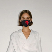 Moda kadınlar kız hediyeler için Inhalator çiçek stil pamuk kapak ayarlanabilir kulak askısı toz maskesi klasik retro yüz Maskes