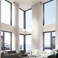 Deyu 110 Série A6 Rui Fenêtres en alliage d'aluminium modernes insonorisées à pont thermique, kit complet d'étanchéité pour balcon, vitrage Low-E pour salon