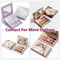 Palette de fards à paupières personnalisée, fini mat, duo-chrome, métallique, scintillant, multichrome, beauté, marque privée, faible MOQ, palette de maquillage