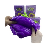 Simulation de grosse boule de raisin violette, en pâte TPR souple et fluide, anti-stress à récupération lente, pour la décompression et la relaxation