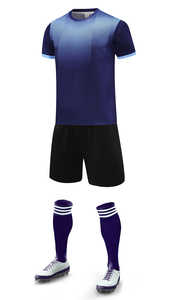 Ensemble de maillots de football personnalisés unisexes pour enfants, nom de l'équipe, numéro, uniforme sportif avec shorts, polyester respirant, kit d'équipe de football - Product Image 2