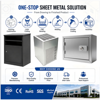 Boîtier en métal découpé au laser sur mesure, fabrication en aluminium galvanisé pour boîtier d'ordinateur ou autre boîtier OEM/ODM
