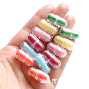 Accesorios para Carcasas de Teléfono con Diseño de Cápsula <span class=keywords><strong>Little</strong></span> Person, Material de Resina para Manualidades con Forma de Pastillas, Frutas y Rebanadas - Product Image 5