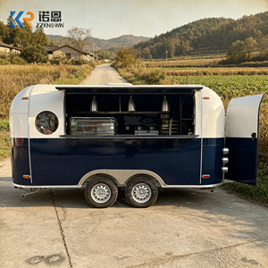经VIN认证的不锈钢披萨拖车户外街头食品车带厨房快速咖啡车 - Product Image 3
