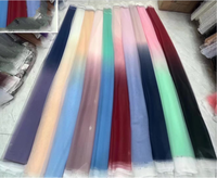 DELACE usine en gros dernière robe tissu de tulle coloré avec des costumes de performance dégradé de couleur tulle maille dentelle tissu