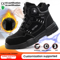 Chaussures de sécurité antistatiques personnalisées pour hommes, avec embout en acier, anti-perforation, doublure chaude, bottes de travail, directement de l'usine