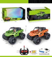 Camion tout-terrain RC Wrangler 1:16 4CH avec éclairage LED, télécommande 27 MHz, voiture jouet rechargeable pour garçons