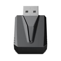 Mini adaptateur dongle 2-en-1 : convertit CarPlay et Android Auto filaires en sans fil, USB Type-C, WiFi, BT 5.4