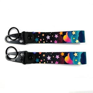 Porte-clés promotionnel en sangle à motif graffiti dessin animé bec d'aigle, cordon court, clip pour badge, pendentif USB, portable B-3238 - Product Image 5