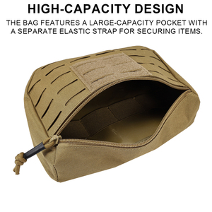 Bolsa Táctica Frontal para Exteriores, Riñonera EDC para Hombre, Bolsa Molle para Chaleco, Riñonera, Bolsas de Accesorios para Camping y Caza - Product Image 5