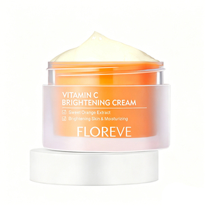 Crema Facial con Vitamina C, Manteca de Karité, Extracto de Naranja Dulce, Humectante sin Aceite Pegajoso, Tratamiento Aclarante para el Cuidado de la Piel, <span class=keywords><strong>Aloe</strong></span> Orgánico - Product Image 1