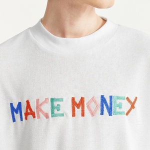 Magliette gonfiabili in tessuto di lana con ricamo in cotone personalizzato t-Shirt con logo - Product Image 1