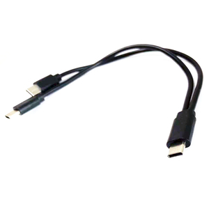 Câble USB 2 en 1 à charge rapide, USB Type C vers double USB Type C, câble répartiteur en Y pour téléphones <span class=keywords><strong>Samsung</strong></span> Huawei, stylet tactile, lunettes <span class=keywords><strong>VR</strong></span> - Product Image 4