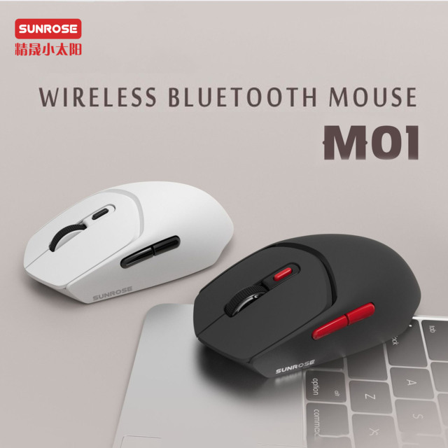 High Quality Sunrose M01 Mini 6-Button 2.4G BT Wireless Dual-mode Optical Mouse for Desktop/Laptop in Stock
