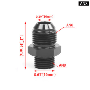 Adaptateur de carburant en alliage d'aluminium M12X1.5 AN4-12 pour la modification de la voiture, système de refroidissement d'huile - Product Image 4