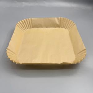 Papier sulfurisé carré avec poignée pour friteuse à air, imprimable sur une face, en silicone, résistant à l'huile pour la cuisson et la pâtisserie - Product Image 1
