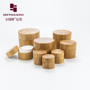 Écologique Gravure <span class=keywords><strong>Laser</strong></span> 15ml 30ml 50ml 100ml 200ml 250ml Crème Cosmétique Pot De Bambou - Product Image 3