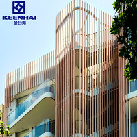 Keenhai Architecture Façades Design Maison Extérieur Panneaux de façade à persiennes en aluminium