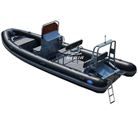 Ce Deep V Patrol DL650 680 32ft coque en aluminium de haute qualité bateau de pêche avec console centrale